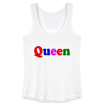 QUEEN - Débardeur bio Femme - blanc - Devant
