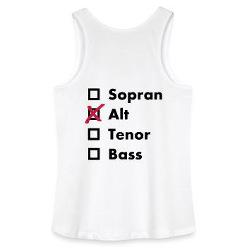 Alt - Frauen Bio Tank Top - Weiß - Hinten