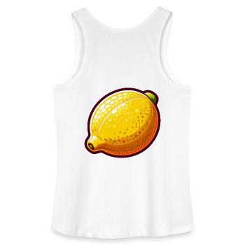 Lemon Pop Art Yellow - Women’s Organic Tank Top - white - Back