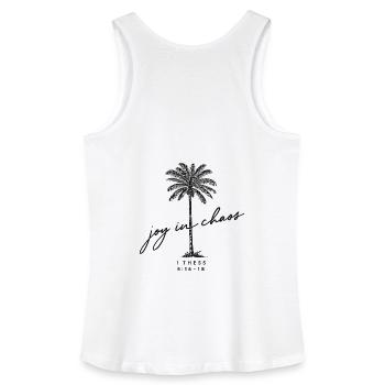 joy in chaos - Frauen Bio Tank Top - Weiß - Hinten