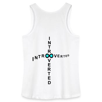 introvert - Women’s Organic Tank Top - white - Back