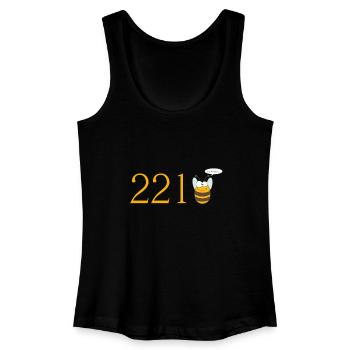 221bee - Women’s Organic Tank Top - black - Front