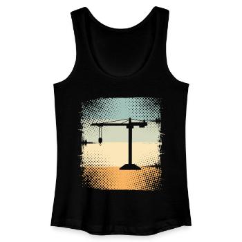 Kran - Frauen Bio Tank Top - Schwarz - Vorne