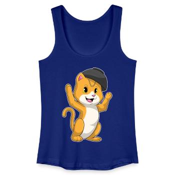 Cat Chef Ramen Cooking - Women’s Organic Tank Top - royal blue - Front