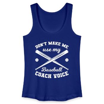 Baseball Coach - Frauen Bio Tank Top - Königsblau - Vorne