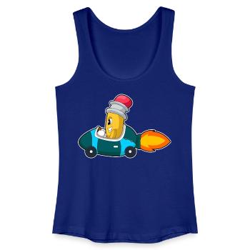Bleistift Auto - Frauen Bio Tank Top - Königsblau - Vorne