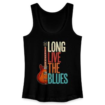 Blues Music Guitar Funny Dicton pour guitariste - Débardeur bio Femme - noir - Devant