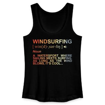 Windsurfing Meaning - Women’s Organic Tank Top - black - Front