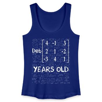 65th birthday 65 years matrix determinant - Women’s Organic Tank Top - royal blue - Front