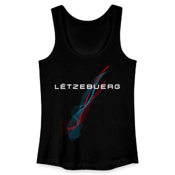 Flag of Luxembourg, Luxembourg pride - Women’s Organic Tank Top - black - Front