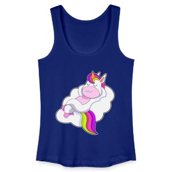 Nuages de licorne - Débardeur bio Femme - bleu roi - Devant