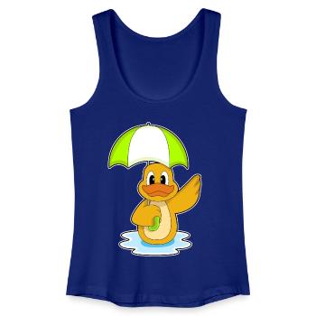 Duck Umbrella - Women’s Organic Tank Top - royal blue - Front
