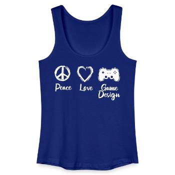 Game Development Motivation - Women’s Organic Tank Top - royal blue - Front