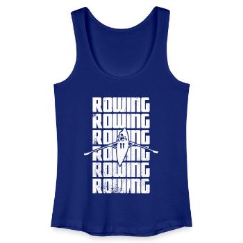 Fun rowing - Women’s Organic Tank Top - royal blue - Front