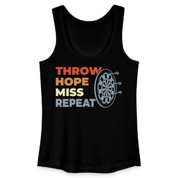 Throw Hope Miss Repeat - Frauen Bio Tank Top - Schwarz - Vorne
