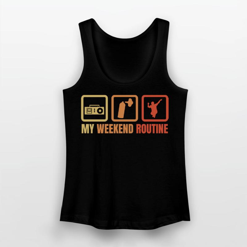 Break Dancer Wochenendroutine Frauen Bio Tank Top