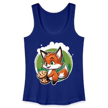 Foxy Pastry - Women’s Organic Tank Top - royal blue - Front