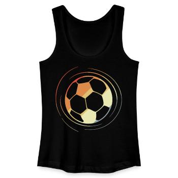 Football Drawing Retro Style - Women’s Organic Tank Top - black - Front