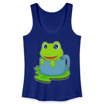 Mug grenouille - Débardeur bio Femme - bleu roi - Devant