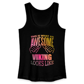 Wikinger - Frauen Bio Tank Top - Schwarz - Vorne