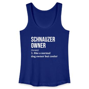 Schnauzer - Frauen Bio Tank Top - Königsblau - Vorne