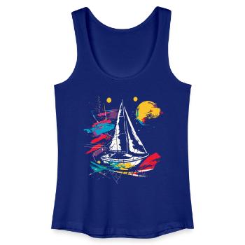 Graphic Sailing - Women’s Organic Tank Top - royal blue - Front