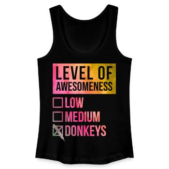 Esel - Frauen Bio Tank Top - Schwarz - Vorne