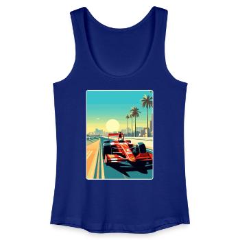 Abu Dhabi Circuit Motorsport Race Uae Travel Card - Frauen Bio Tank Top - Königsblau - Vorne