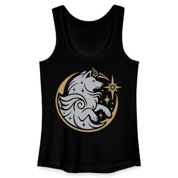 Stellgalou Spirit - 2 anpassbare Farben - Frauen Bio Tank Top - Schwarz - Vorne