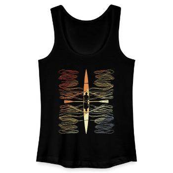 Vintage Rowing - Women’s Organic Tank Top - black - Front