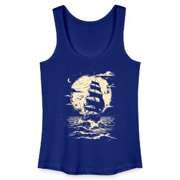 Sailing Drawing - Women’s Organic Tank Top - royal blue - Front