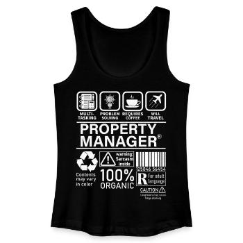 Property Manager Multi Tasking Problem Solving - Women’s Organic Tank Top - black - Front