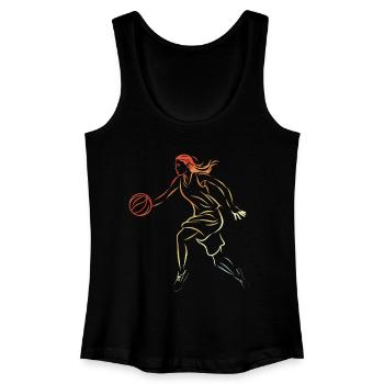 Basketteuse - Débardeur bio Femme - noir - Devant