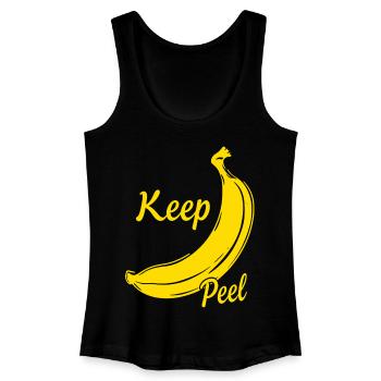 Keep Peel – Humour de banane pour les gourmets et les créateurs de tendances - Débardeur bio Femme - noir - Devant