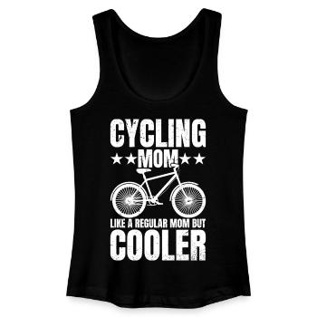Cycling Mom Bike Rider Cyclist Mother's Day - Frauen Bio Tank Top - Schwarz - Vorne