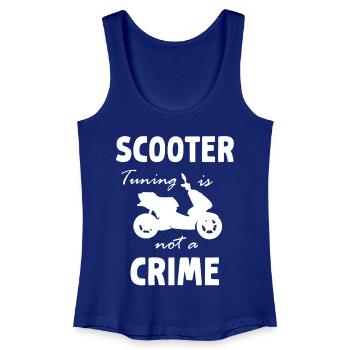 Scooter Tuning is not a crime - Frauen Bio Tank Top - Königsblau - Vorne