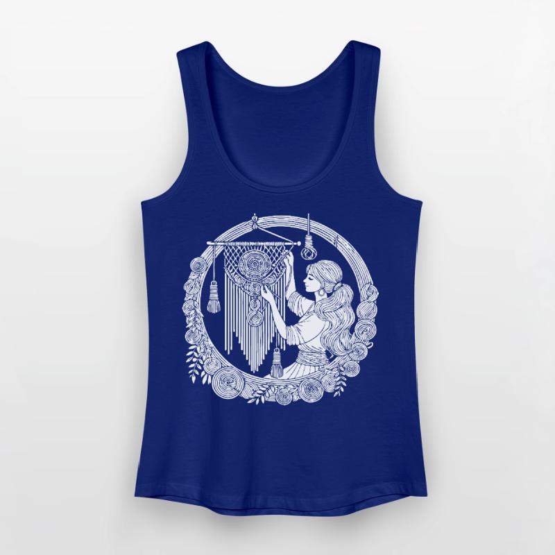 Macrame Design – Creativity & Boho Style Women’s Organic Tank Top