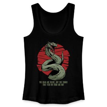 Basilisk Mythologische Kreaturen - Frauen Bio Tank Top - Schwarz - Vorne