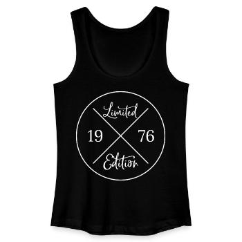 Limited edition 1976 - Geschenk 50. Geburtstag - Frauen Bio Tank Top - Schwarz - Vorne