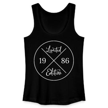 Limited edition 1986 - Geschenk 40. Geburtstag - Frauen Bio Tank Top - Schwarz - Vorne