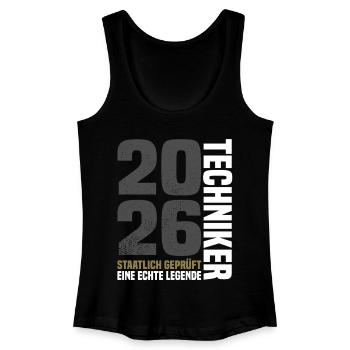 Staatlich Geprüfter Techniker - Frauen Bio Tank Top - Schwarz - Vorne