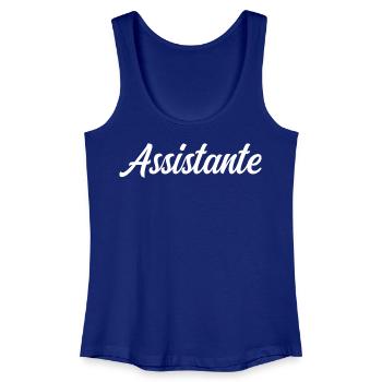 Assistante  - Débardeur bio Femme - bleu roi - Devant