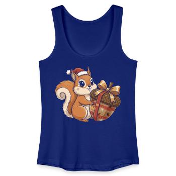 Winterfreude Eichhörnchen Geschenk - Frauen Bio Tank Top - Königsblau - Vorne