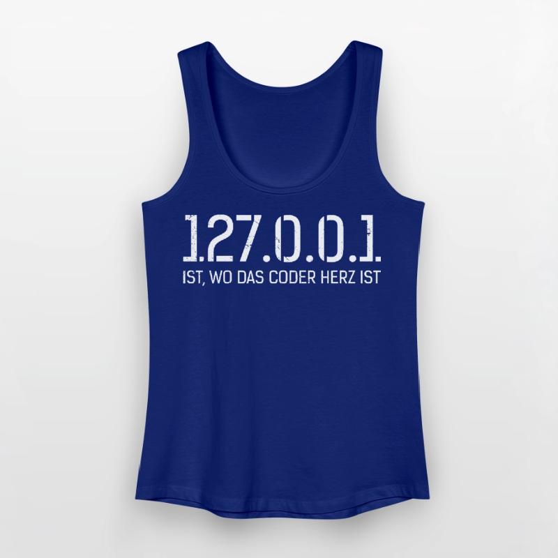 Science Coder 127.0.0.1 IST. WO CODER HERZ IST Frauen Bio Tank Top