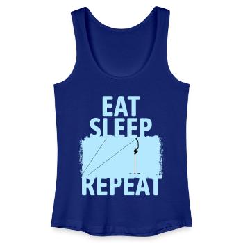 Ankerlift | Eat Sleep Lift Repeat | Skiing - Women’s Organic Tank Top - royal blue - Front