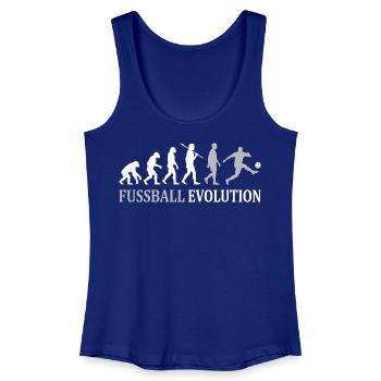 Fußball Evolution – Vom Affen zum Kicker - Frauen Bio Tank Top - Königsblau - Vorne