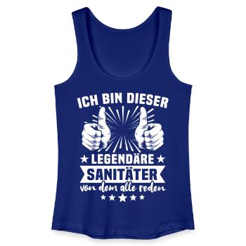 Paramedic Legend - Women’s Organic Tank Top - royal blue - Front