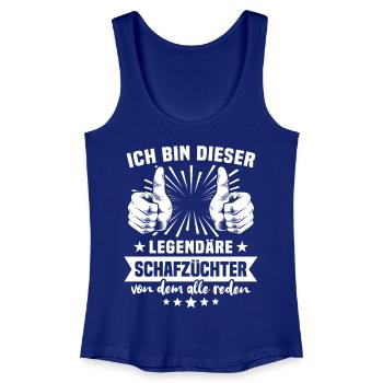 Sheep Breeder Legend - Women’s Organic Tank Top - royal blue - Front