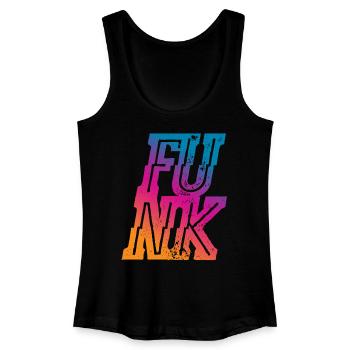 Funk - Frauen Bio Tank Top - Schwarz - Vorne