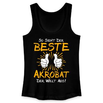 Akrobat Geschenkidee - Frauen Bio Tank Top - Schwarz - Vorne